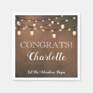 Serviette En Papier Élégante partie de retraite surprise serviettes