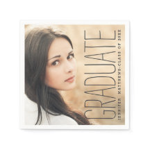 Élégante photo 2016 Papier de la fête de graduatio