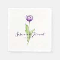 Elégante Réception de mariage de tulipe violette