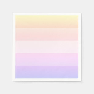 Serviette En Papier Élégante serviettes à rayures arc-en-ciel