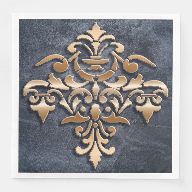 Serviette En Papier élément damask (Devant)
