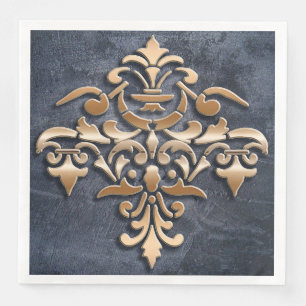 Serviette En Papier élément de damassé