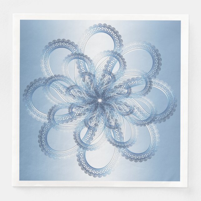 Serviette En Papier Élément Paisley. (Devant)