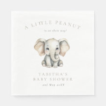 Élémentaire éléphant petite cacahuète Baby Shower