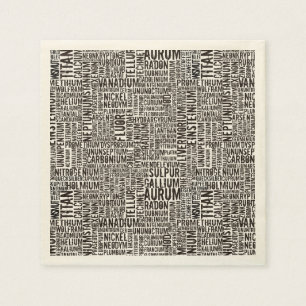 Serviette En Papier Éléments chimiques