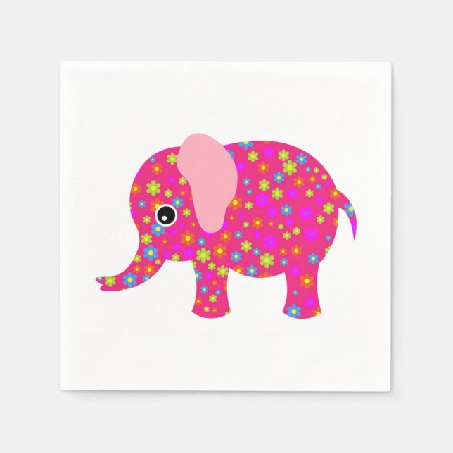 Serviette En Papier Éléphant (Devant)