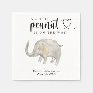 Serviette En Papier Éléphant ballon aquarelle