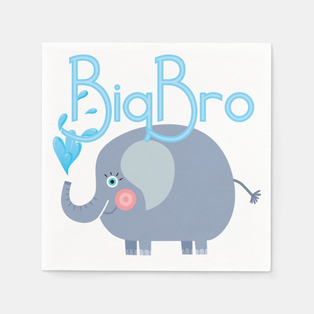 Serviette En Papier Elephant Big Bro (Devant)
