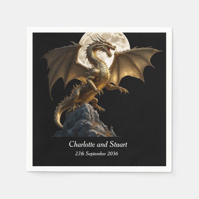 Serviette En Papier Élevage de dragon de fer (Devant)