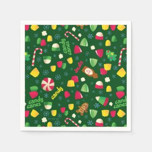 Serviette En Papier Elf le Motif Candy de cinéma