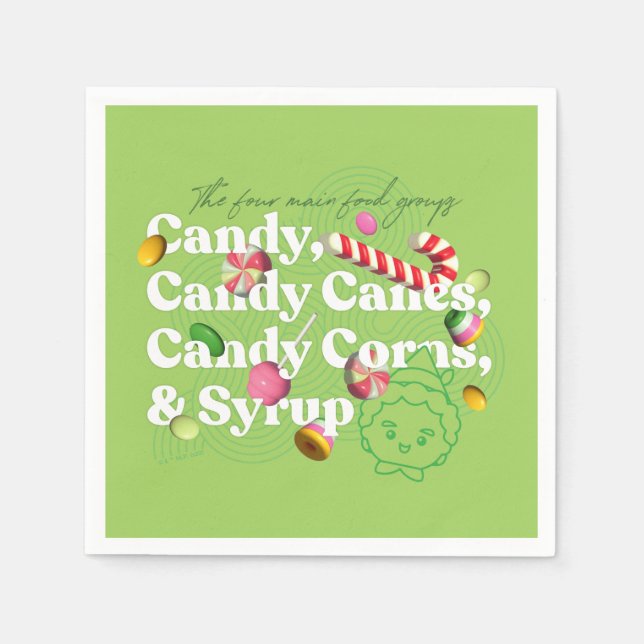 Serviette En Papier Elf the Movie | Les Quatre Principaux Groupes Alim (Devant)