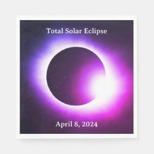 Serviette En Papier Élipse solaire totale 8 avril 2024