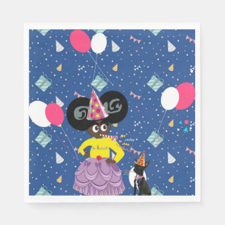 Serviette En Papier Ella B. Jenkins serviette de fête bleu