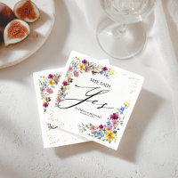 Elle a dit oui Boho Fête d'engagement aux fleurs s