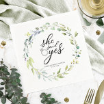 Serviette En Papier Elle A Dit Oui Fête des mariées Eucalyptus Verdoya<br><div class="desc">Elle A Dit Oui Verdure Fête des mariées Eucalyptus serviettes</div>