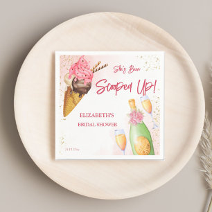 Serviette En Papier Elle a été écumée glace mariage brunch