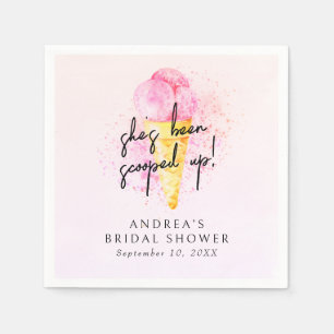 Serviette En Papier Elle a été ramassée à la Fête des mariées de crème