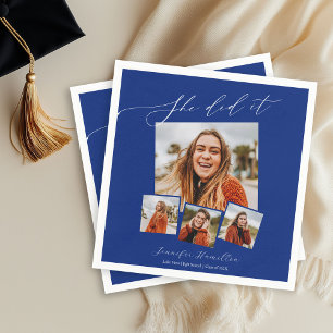Serviette En Papier Elle a fait la fête de remise des diplômes de phot