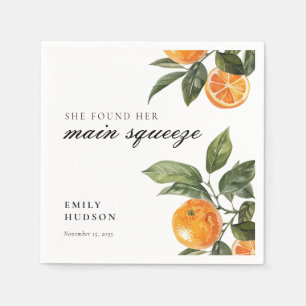 Serviette En Papier Elle a trouvé sa Baby Shower de la robe de mariée