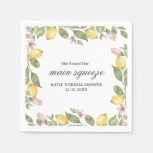 Serviette En Papier Elle a trouvé sa baby shower de mariage