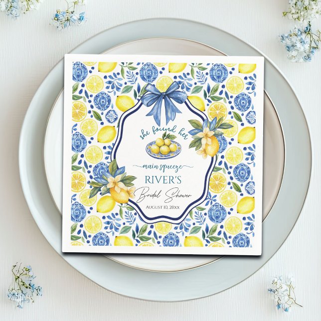 Serviette En Papier Elle a trouvé sa Baby Shower de mariage (Créateur téléchargé)