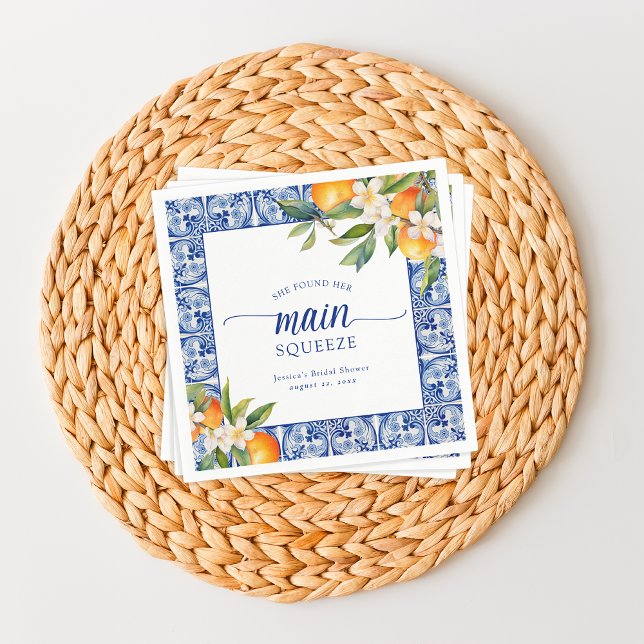 Serviette En Papier Elle A Trouvé Sa Fête des mariées Principale De Sq (Créateur téléchargé)