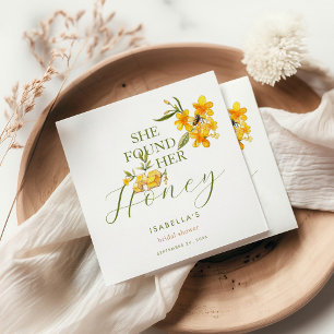 Serviette En Papier Elle a trouvé sa ruche florale pour la douche de m