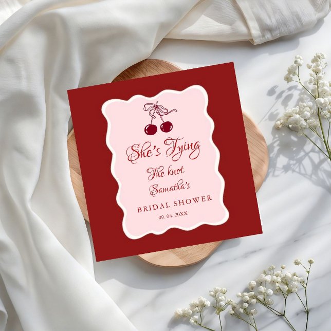 Serviette En Papier Elle est en train de se marier Enterrement de vie  (Créateur téléchargé)