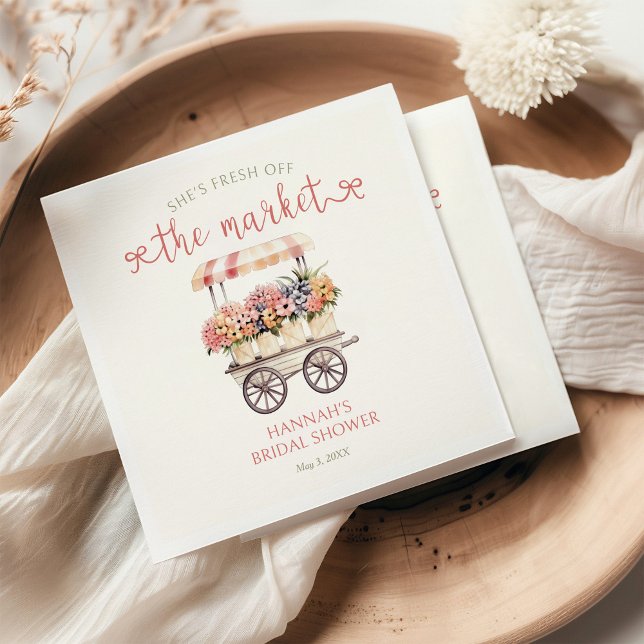 Serviette En Papier Elle est fraîche de la mariée sous la douche (Créateur téléchargé)