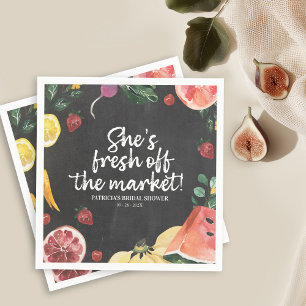 Serviette En Papier Elle est hors du marché Fête de fiançailles au mar