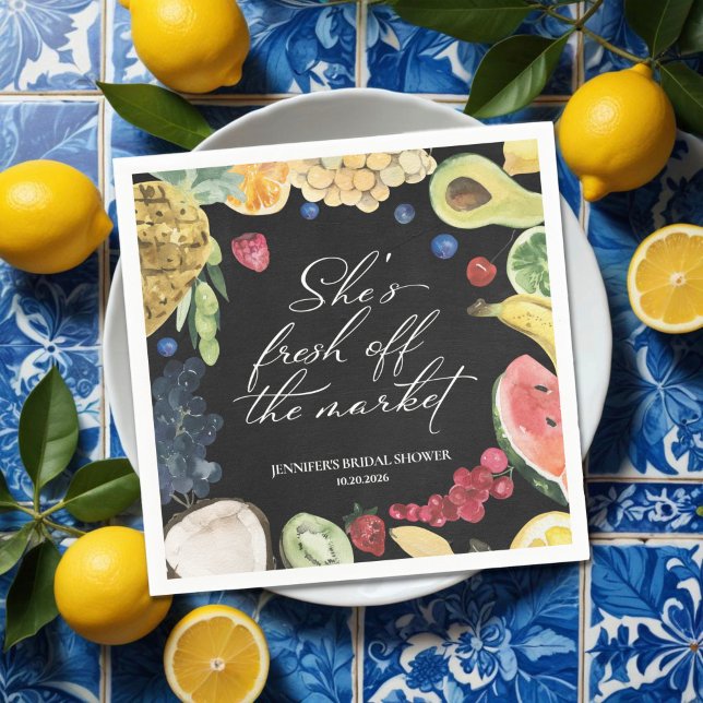 Serviette En Papier Elle est hors du marché | Fête des mariées de tabl (Créateur téléchargé)