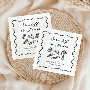 Serviette En Papier Elle est hors du marché Gras & Fantaisiste Dessin