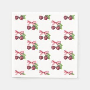 Serviette En Papier Elle est la cerise sur le gâteau baby shower