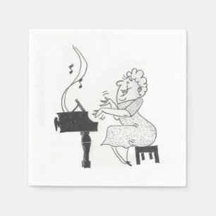 Serviette En Papier Elle est musique à mes serviettes de papier