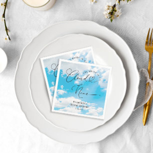 Serviette En Papier Elle est sur Cloud Nine Fête des mariées Napkins