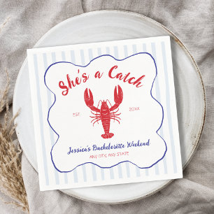 Serviette En Papier Elle est un homard à prendre Soirée de célibataire