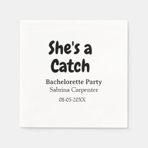Serviette En Papier Elle est un nom de fête de bachelorette date simpl