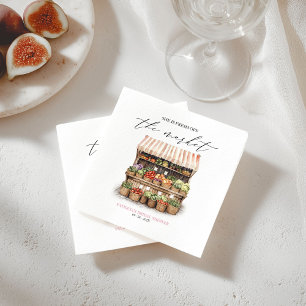 Serviette En Papier Elle n'est pas à la Fête des mariées du marché agr