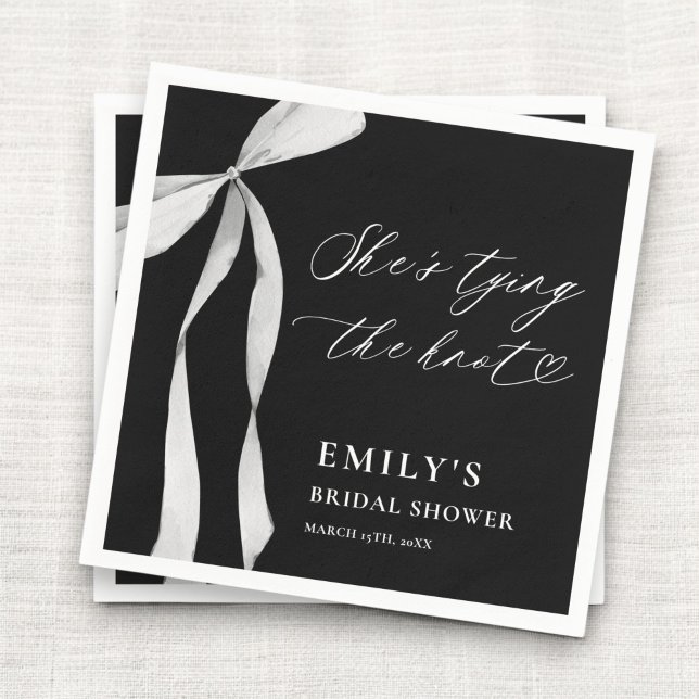 Serviette En Papier Elle noue la Fête des mariées (Créateur téléchargé)