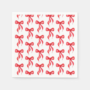 Serviette En Papier Elle noue la Fête des mariées Motif de la boîte ro