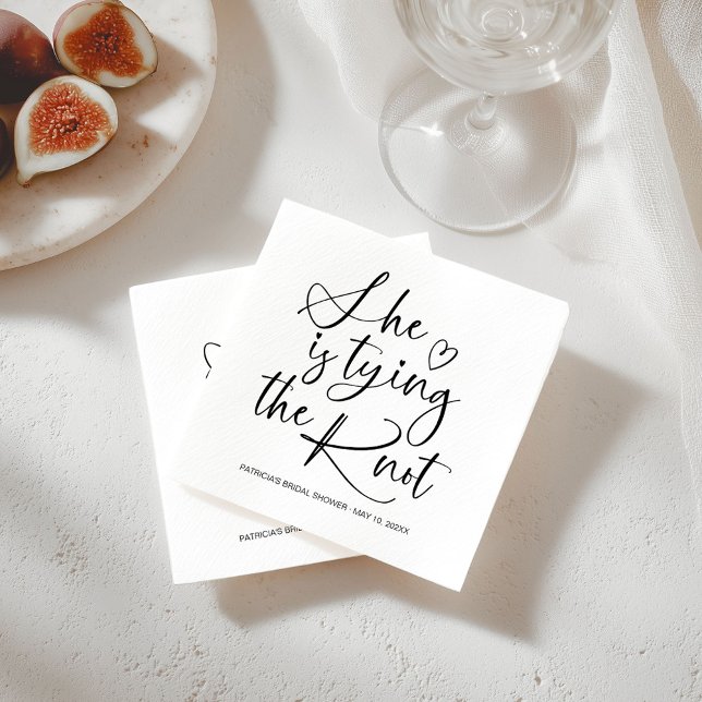 Serviette En Papier Elle noue l'arc de mariage Bridal Shower (Créateur téléchargé)