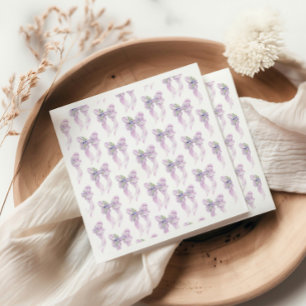 Serviette En Papier Elle Noue le Nœud Lavande Enterrement de Vie de Je