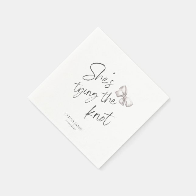 Serviette En Papier Elle organise une fête de mariage (Coin)