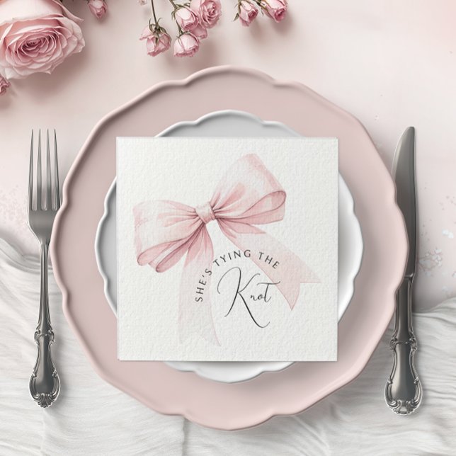 Serviette En Papier Elle se marie, Shower de mariage (Créateur téléchargé)