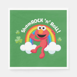 Serviette En Papier Elmo   Arc en arc-en-ciel shamrock 'n'