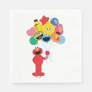 Serviette En Papier Elmo Balloons