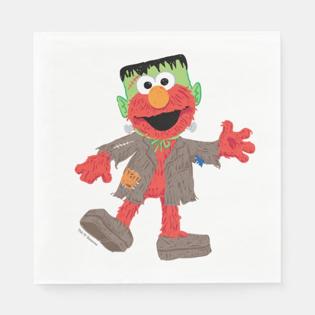 Serviette En Papier Elmo | Costume Frankenstein (Devant)