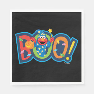 Serviette En Papier Elmo Halloween Boo !