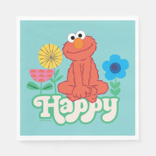 Serviette En Papier Elmo Happy !