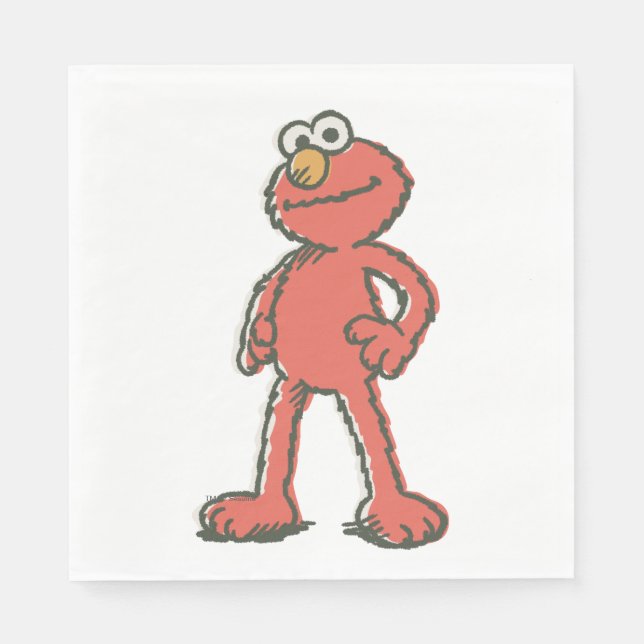 Serviette En Papier Elmo Vintage (Devant)